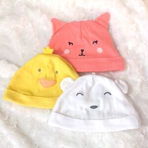 Carter's Baby Animal Hat Pack